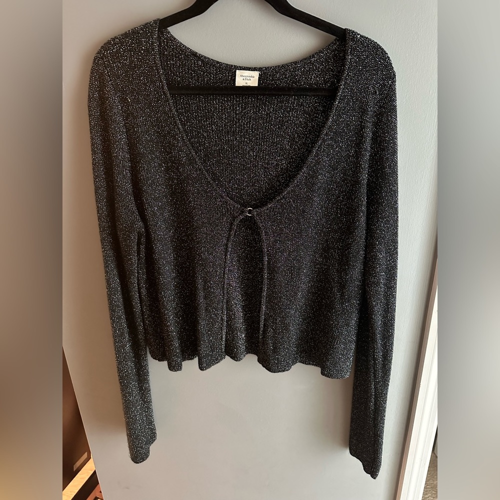 Abercrombie and fitch slim lurex cardigan